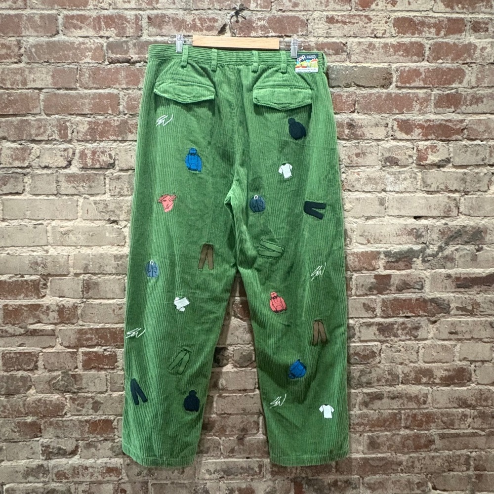 GAP Men's Re-Issue x Sean Wotherspoon Embroidered Corduroy Pants Size 36x34 - Picture 5 of 7